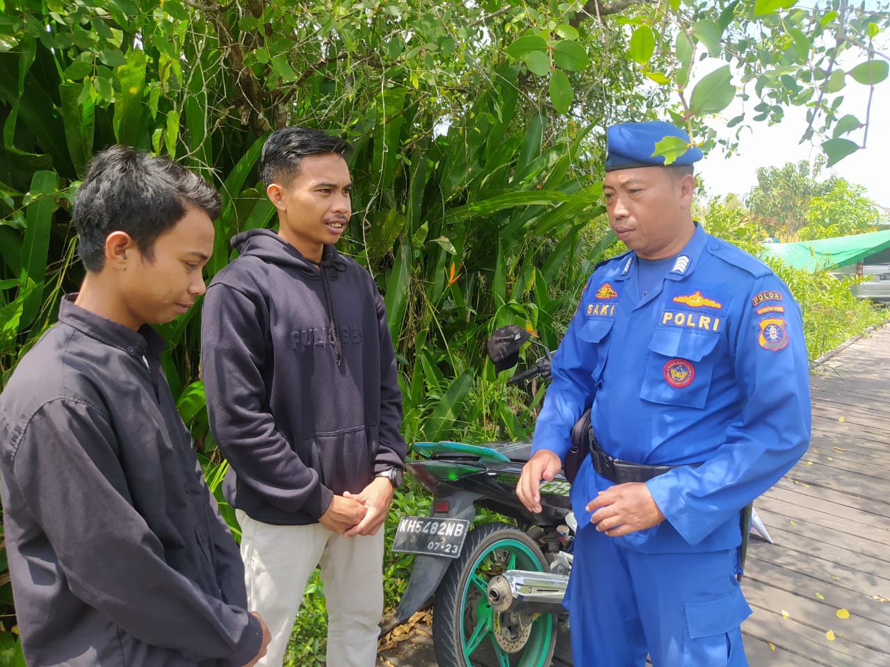 Waspada Karhutla, Personel Ditpolairud Intens Imbau Masyarakat Agar Terjaga dari Karhutla