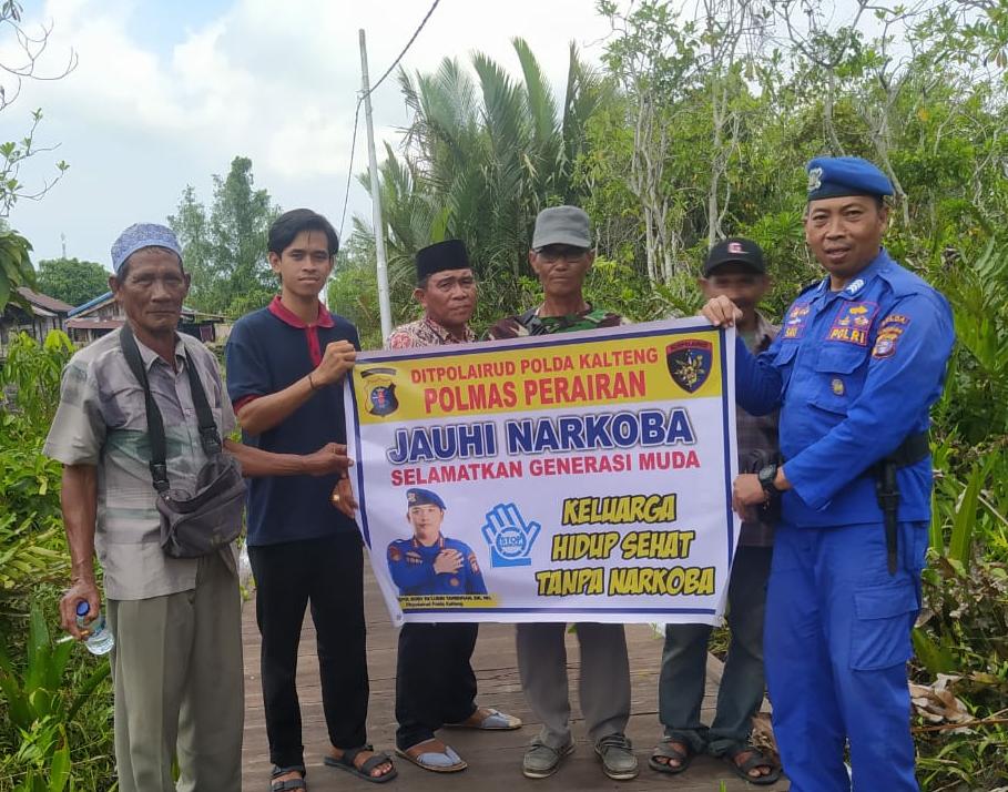 Perangi Narkoba, Ditpolairud Imbau Masyarakat Pesisir Akan Bahaya Narkoba