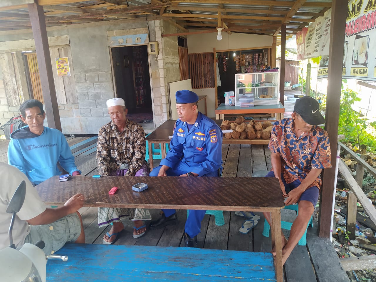 Katakan Tidak Pada Narkoba, Ditpolairud Intens Beri Imbauan Kepada Masyarakat Pesisir