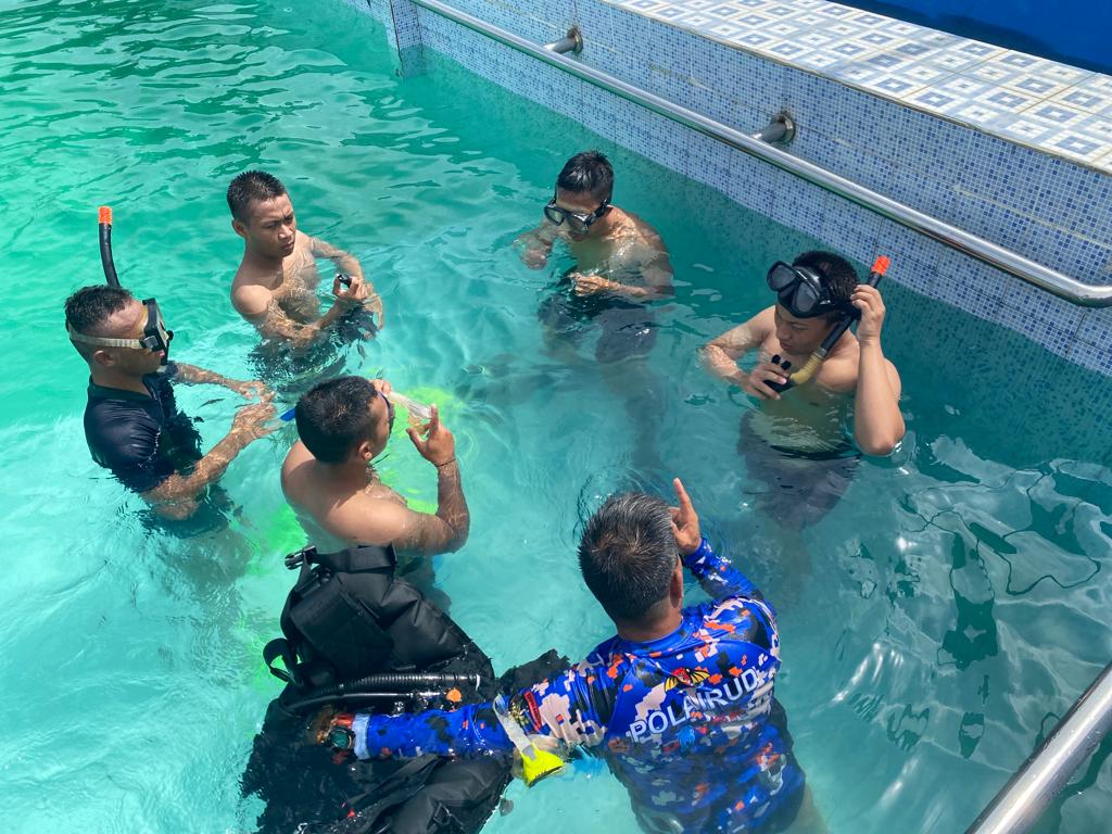 Persiapkan Kemampuan Personel, Ditpolairud Laksanakan Latihan Selam