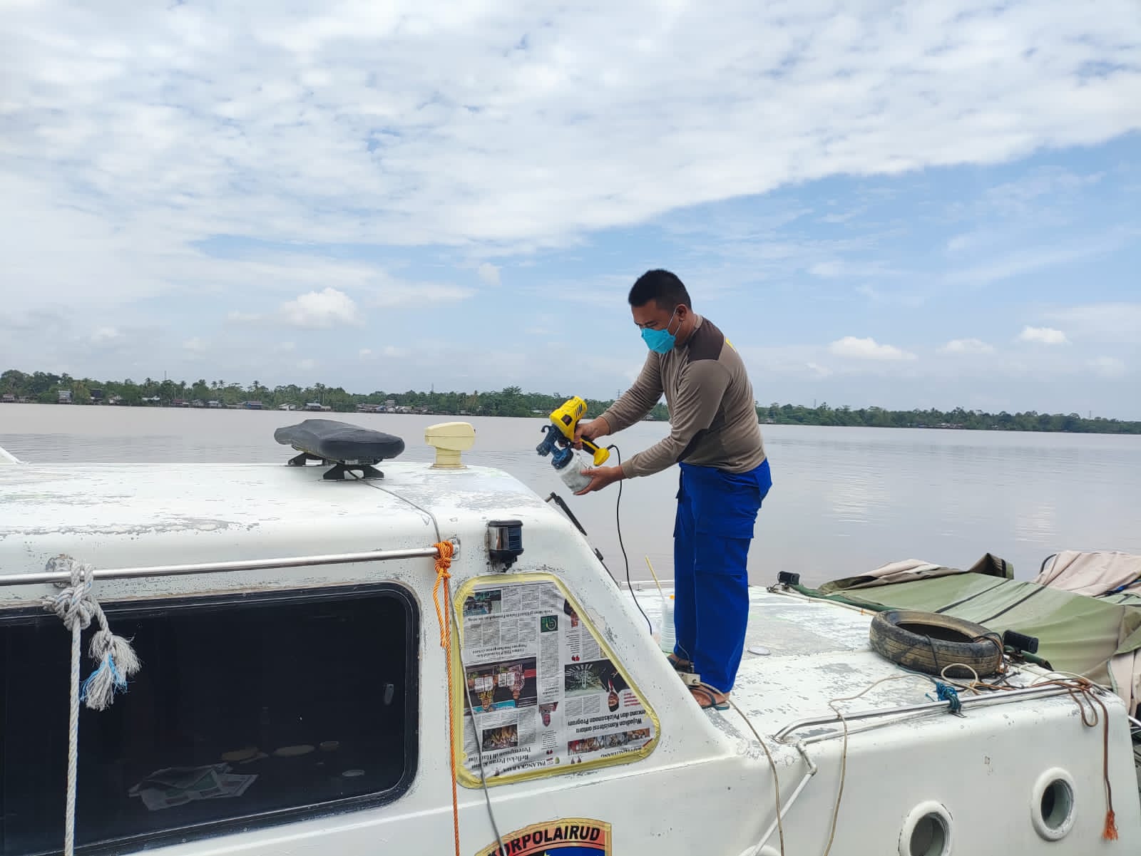 Renovasi Cat Pada Body Kapal, Ditpolairud Harapkan Hal Ini