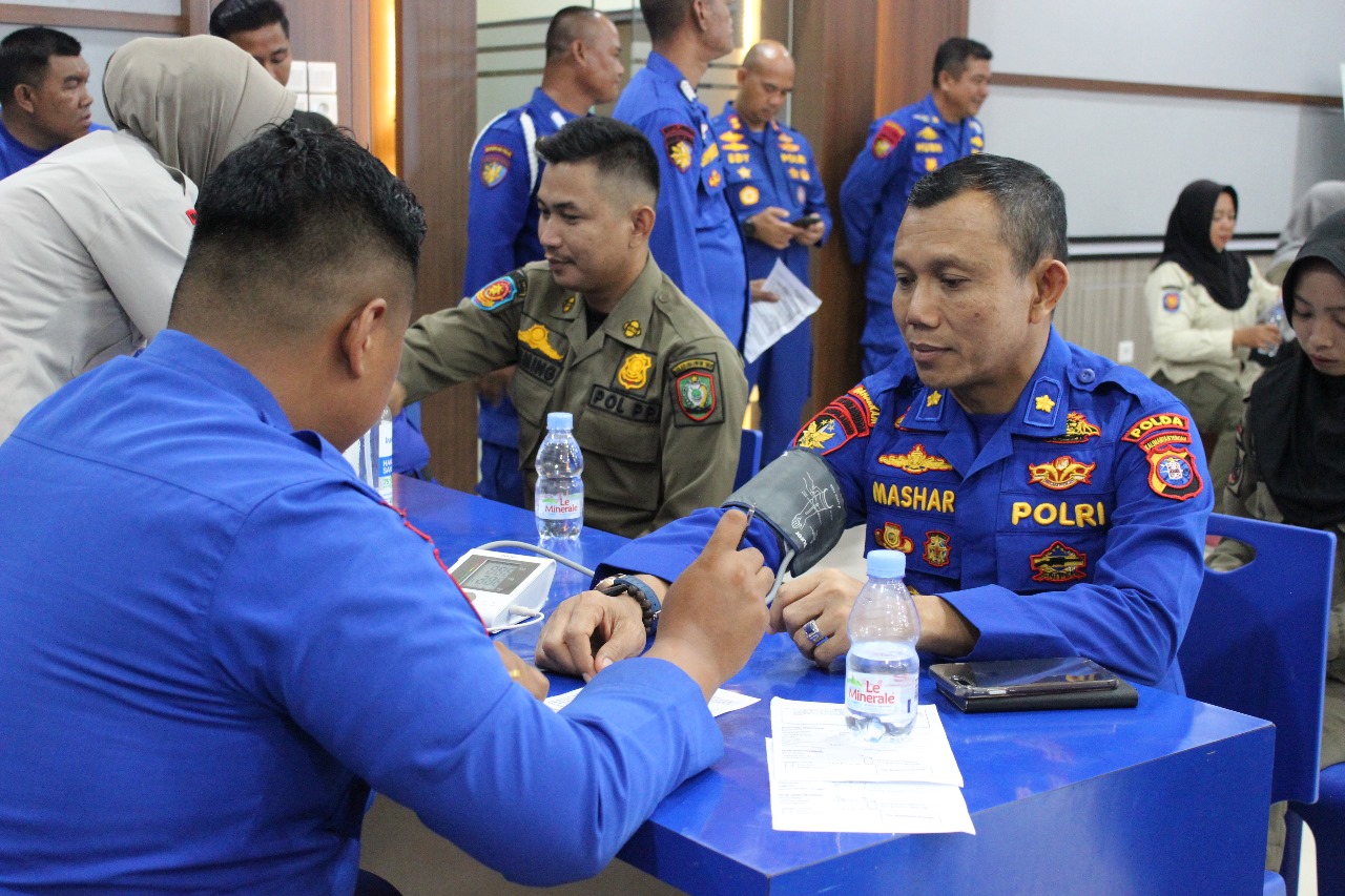 Jelang HUT ke 73 Polairud, Ditpolairud Polda Kalteng Laksanakan Kegiatan Donor Darah