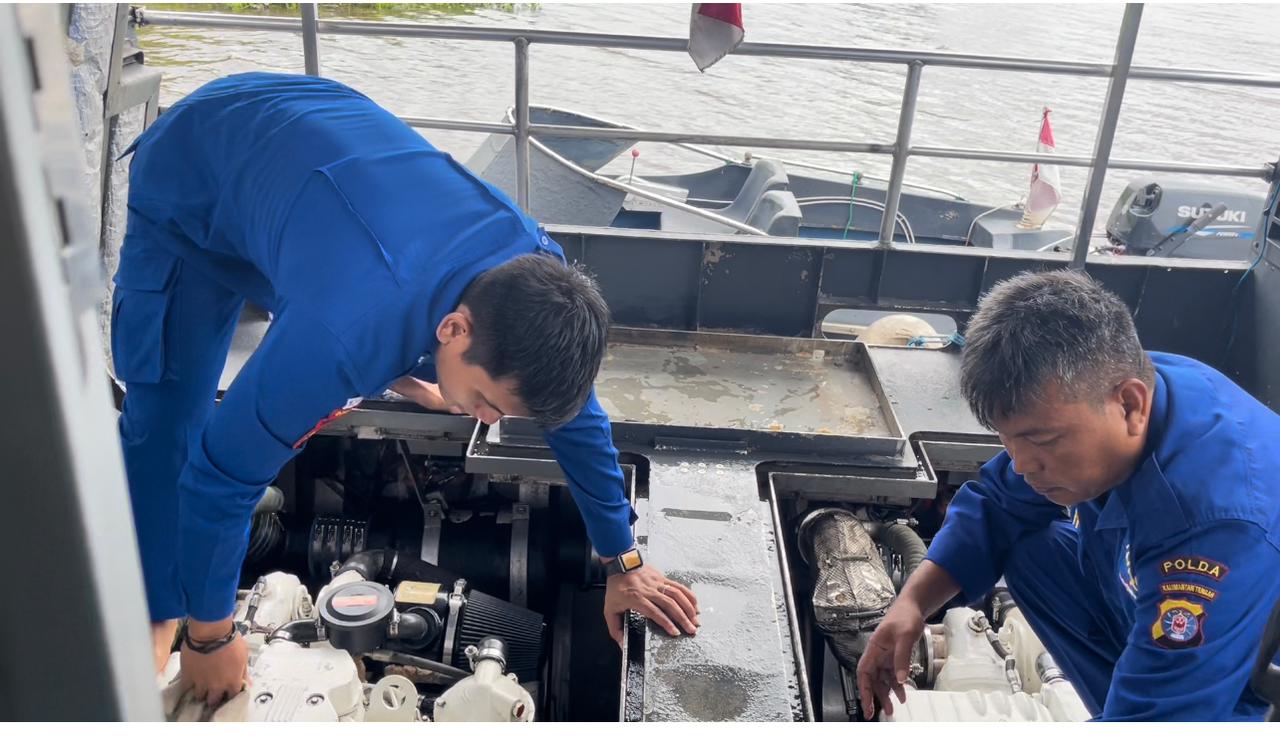 Guna Maksimalkan Kegiatan Patroli, Ditpolairud Rutin Lakukan Perawatan Kapal