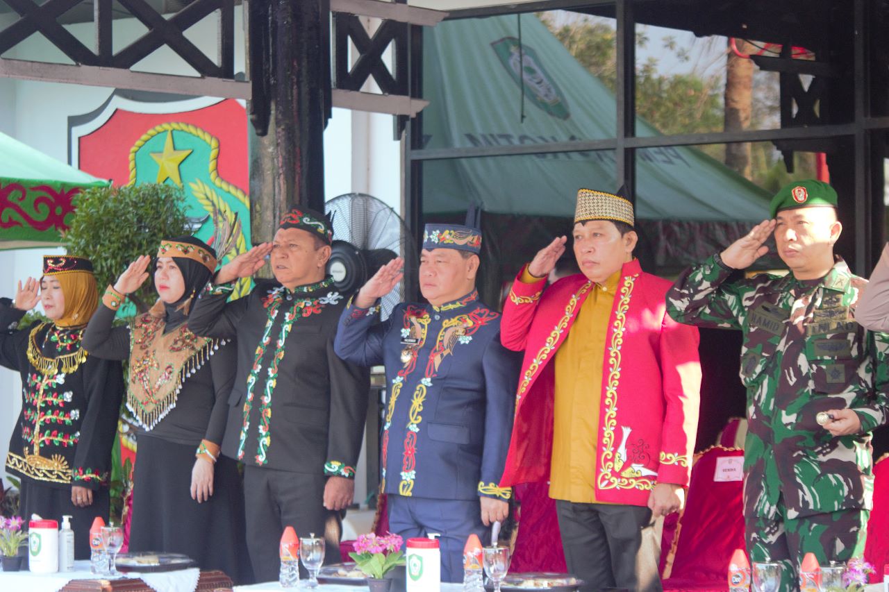 Personel Ditpolairud Ikuti Upacara Harkitnas Di Lapangan Pemda Kotawaringin Timur