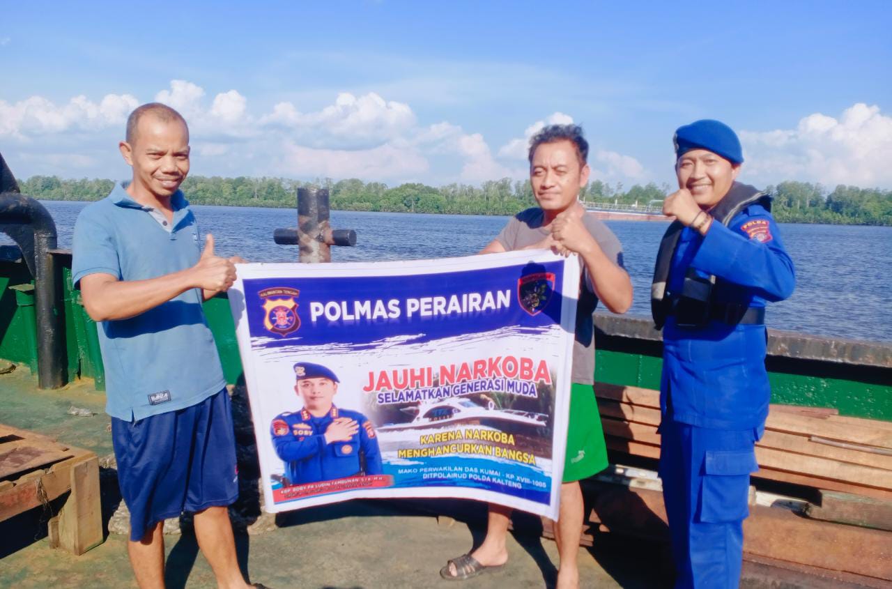 Cegah  Penyalahgunaan Narkoba Di Atas Kapal, Ditpolairud Polda Kalteng Lakukan Ini
