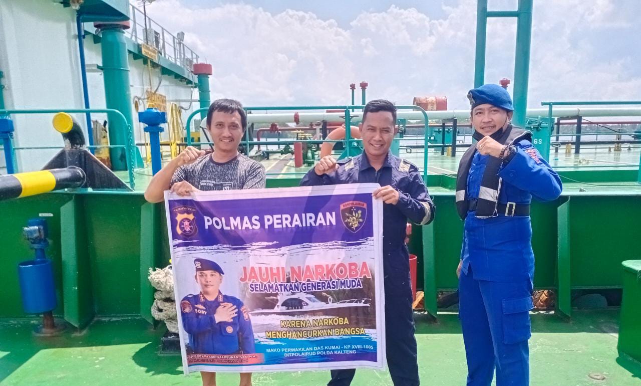 Cegah  Penyalahgunaan Narkoba Di Atas Kapal, Ditpolairud Polda Kalteng Lakukan Ini