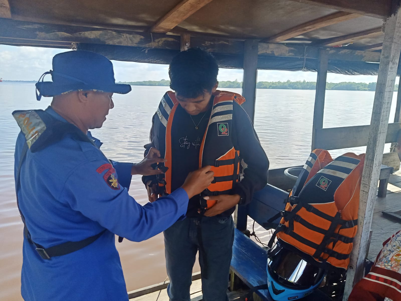 Personel KP XVIII-2006 Ditpolairud, Imbau Penyebrangan Tradisional Utamakan Keselamatan Penumpang