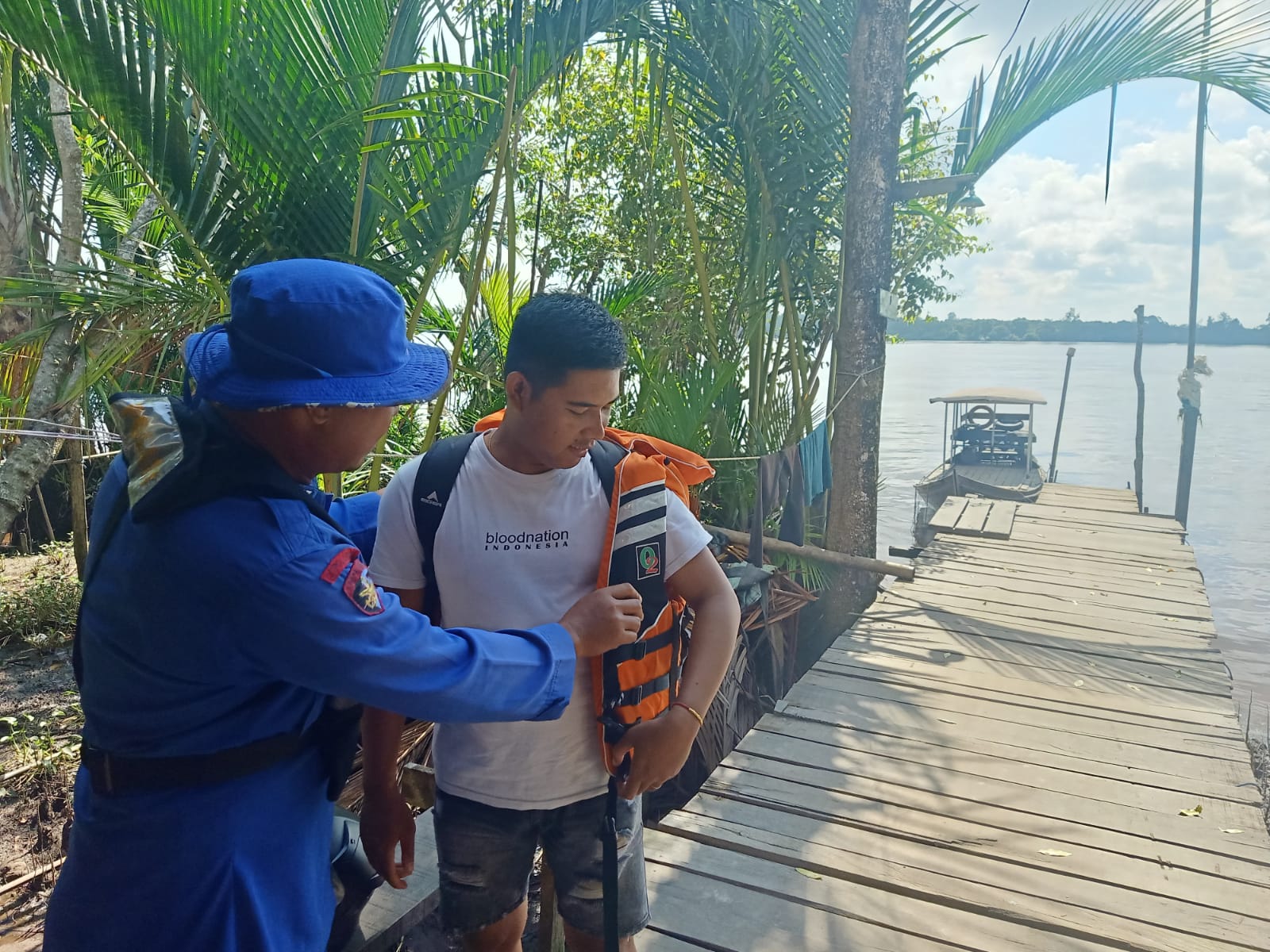 Personel KP XVIII-2006 Ditpolairud, Imbau Penyebrangan Tradisional Utamakan Keselamatan Penumpang