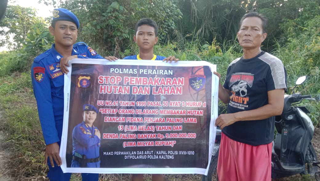 Ditpolairud Sosialisasikan Bahaya Karhutla Bagi Lingkungan Dan Kesehatan