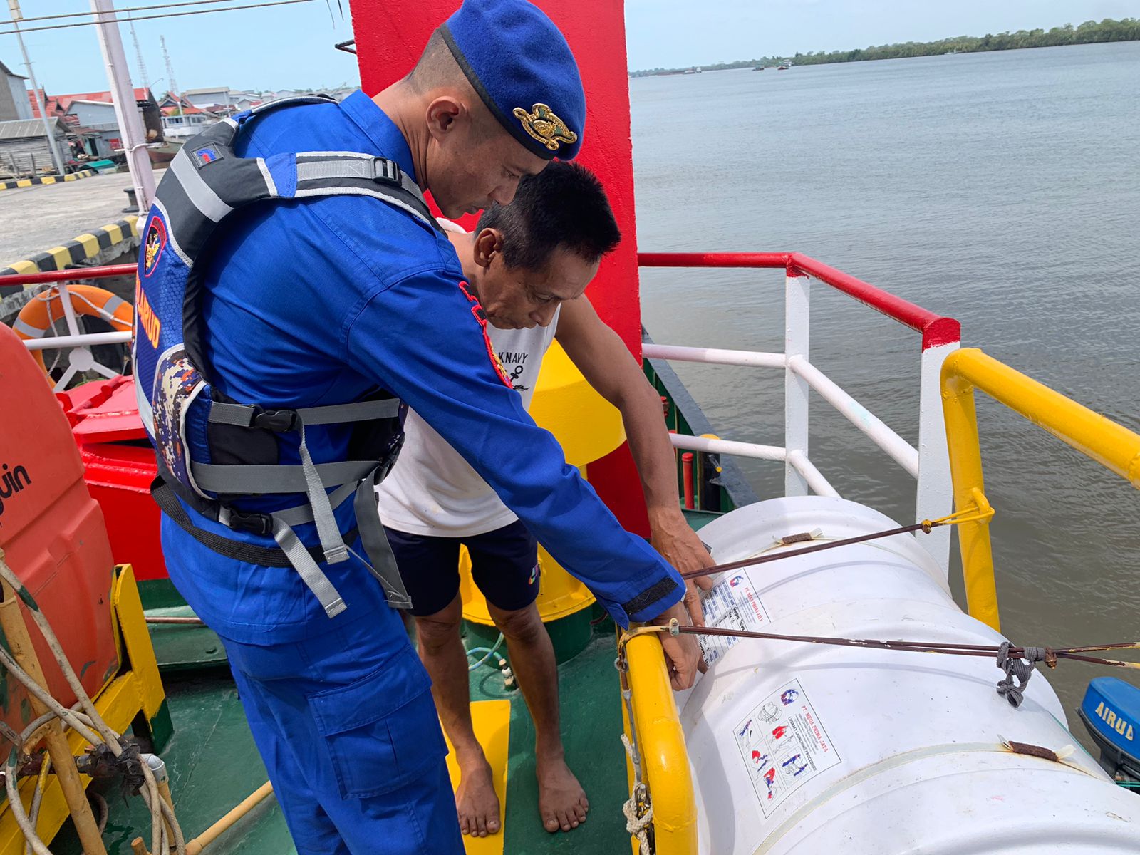 Tingkatkan Keamanan Pelayaran Perairan Kuala Jelai, Ditpolairud Lakukan Hal Ini