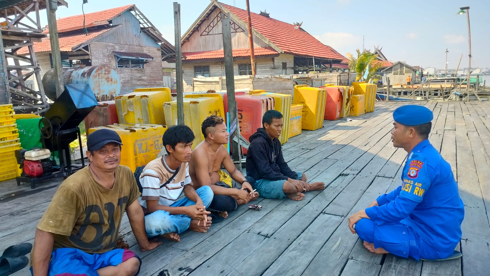 Tingkatkan Keamanan Pelayaran Perairan Kuala Jelai, Ditpolairud Lakukan Hal Ini