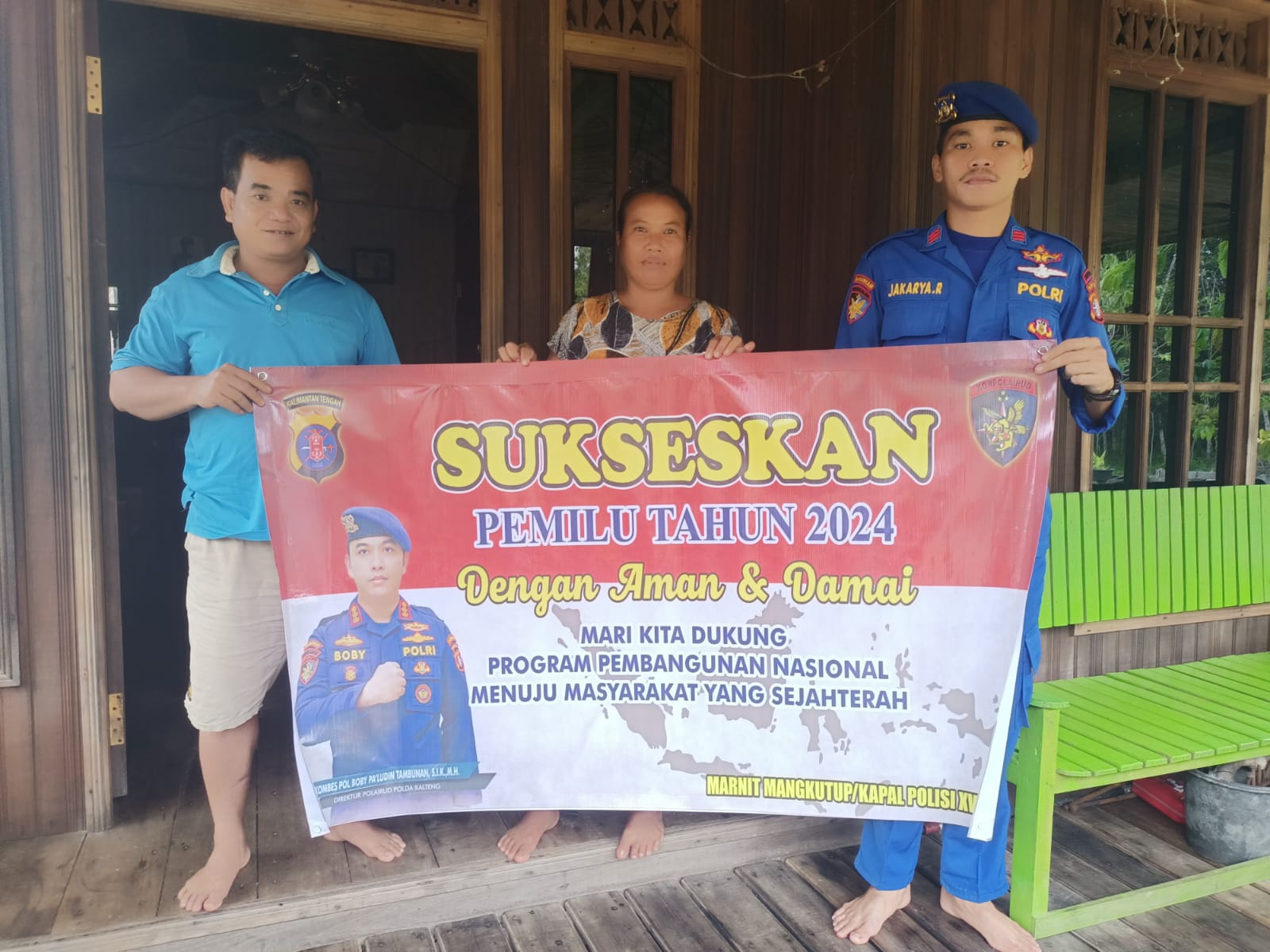 Wujudkan Pemilu Yang Berintegritas, Ditpolairud Polda Kalteng Lakukan Imbauan