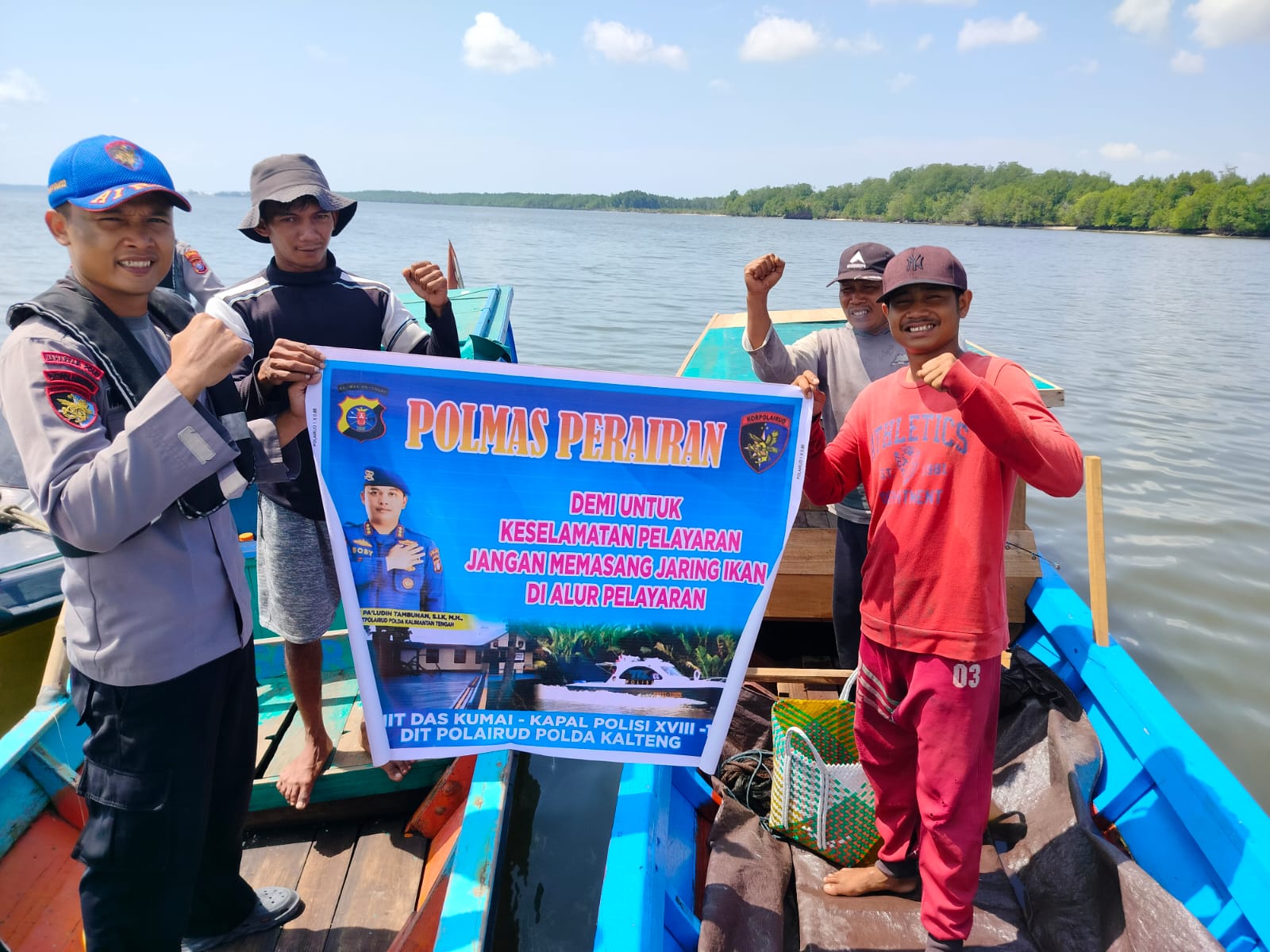 Jaga Alur Pelayaran Tetap Aman, Ditpolairud Polda Kalteng lakukan Ini