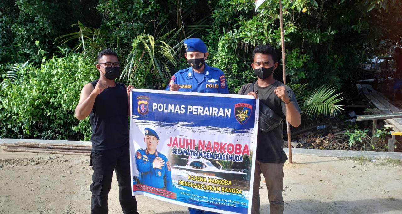 Cegah Penyebaran Narkoba Di Wilayah Pesisir, Mako Perwakilan Das Kumai Lakukan Ini