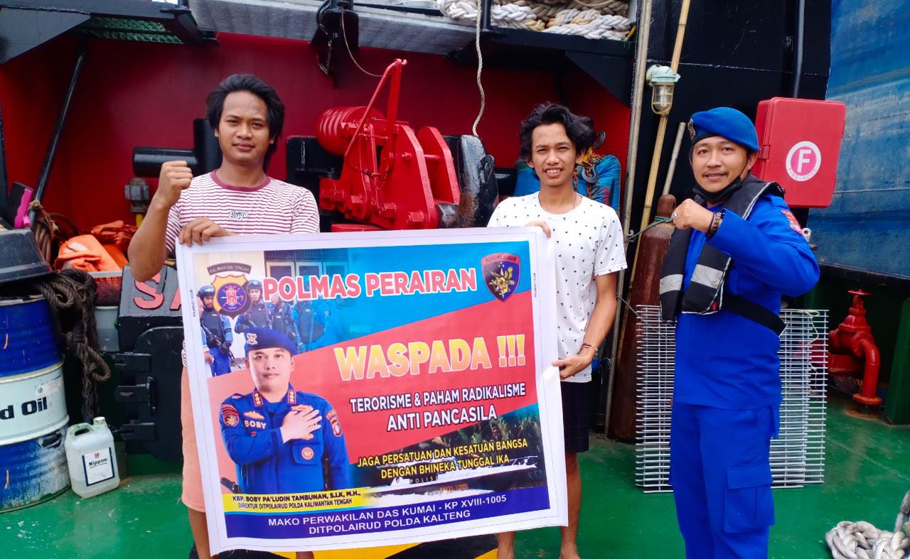 Cegah Sejak Dini Paham Radikal Di Wilayah Perairan, Kapal Polisi XVIII-1005 Lakukan Ini