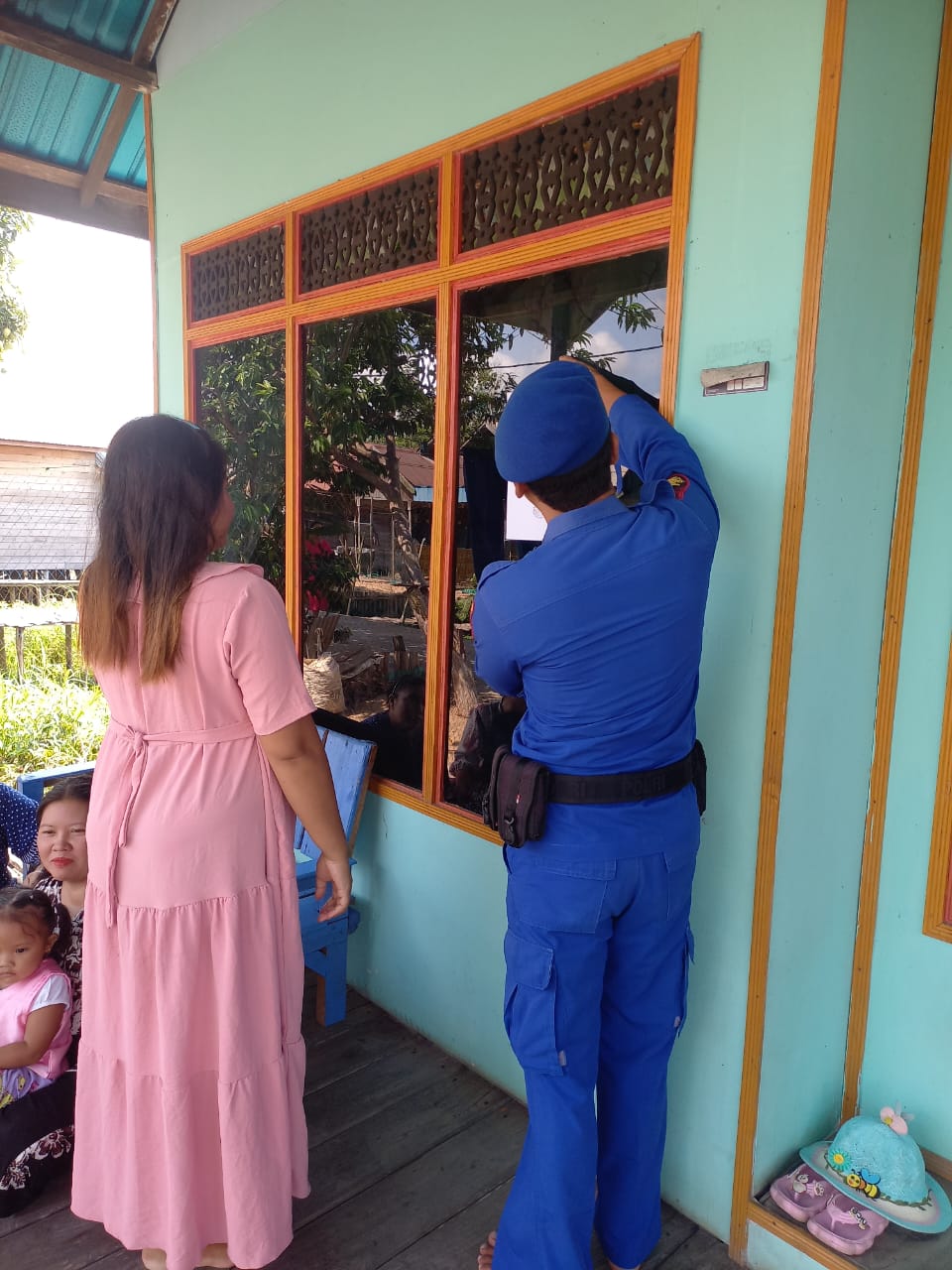 Edukasi Cara Menyampaikan Pendapat Dimuka Umum, Ditpolairud Pasang Maklumat Kapolda Kalteng