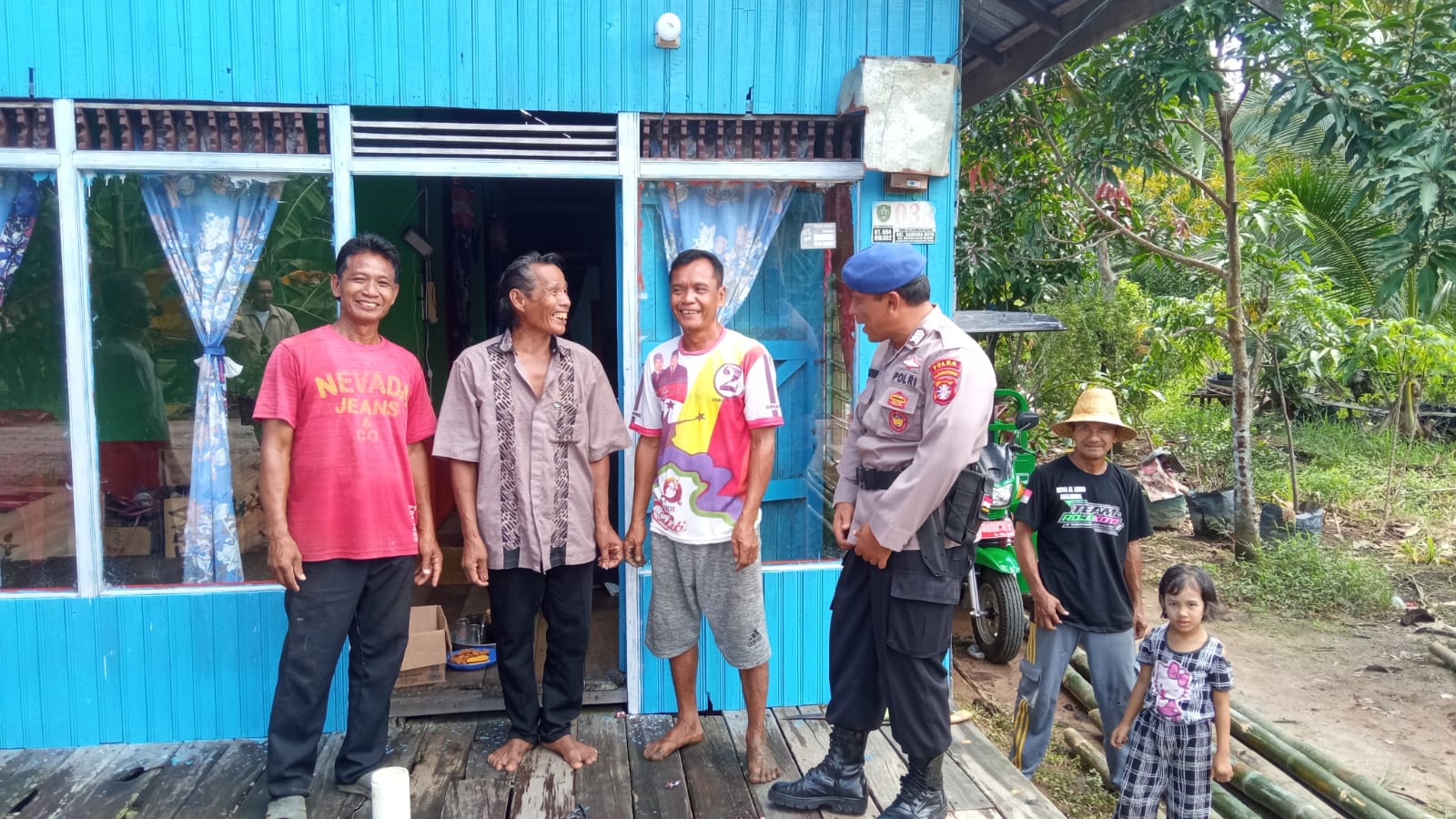 Ditpolairud Berikan Imbauan Pemilu Damai Kepada Masyarakat Desa Samuda