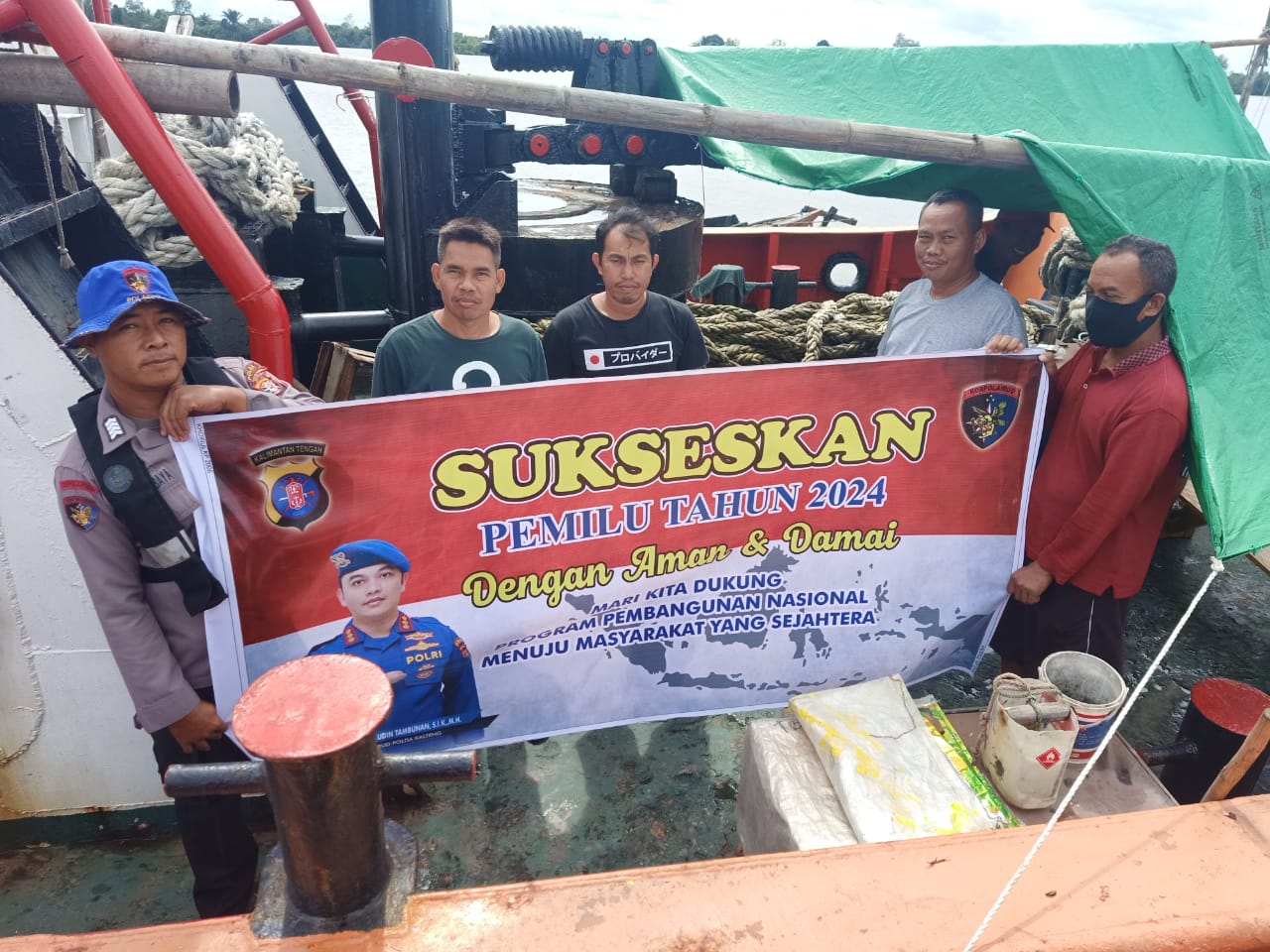 Personel KP XVIII-2006 Ditpolairud Ajak Muda Mudi Turut Jaga Kamtibmas  Jelang Pemilu 2024