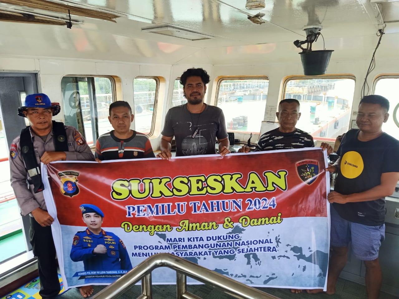 Personel KP XVIII-2006 Ditpolairud Ajak Muda Mudi Turut Jaga Kamtibmas  Jelang Pemilu 2024