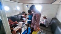 Kurangi Distraksi Dalam Belajar, Personel Ditpolairud Sarankan Membaca Buku Manual Di Era Digitalisasi