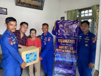 Rangkaian kegiatan menjelang HUT Polairud Polda Kalteng personil melaksanakan anjangsana ke Purnawirawan polri dan Warakawuri