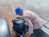 Wujud Kesiap Siagaan, Personel KP XVIII-2006 Ditpolairud Laksanakan Perawatan Sarana Apung