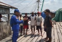 Ciptakan Kondusifitas Perairan Di Das Mentaya, KP 1004 Ditpolairud Sosialisasikan Keselamatan Berlayar