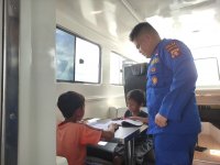 Ditpolairud Dukung Generasi Emas Dalam Tumbuh Kembang Melalui Perpustakaan Terapung