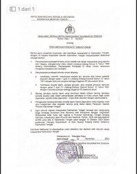 KALTENG AMAN DAN KONDUSIF