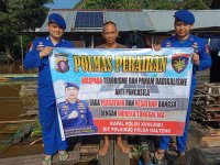 Cegah Paham Radikaisme Personel KP XVIII 2001 Ditpolairud Bina masarakat Desa Buntok Seberang